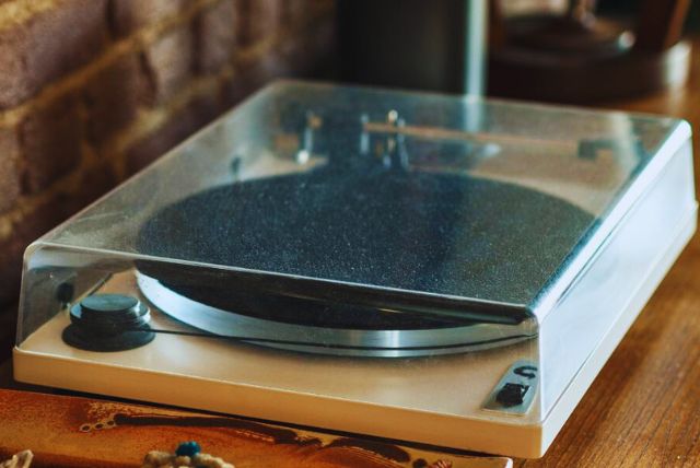 Setup your turntable and connect it to a power source