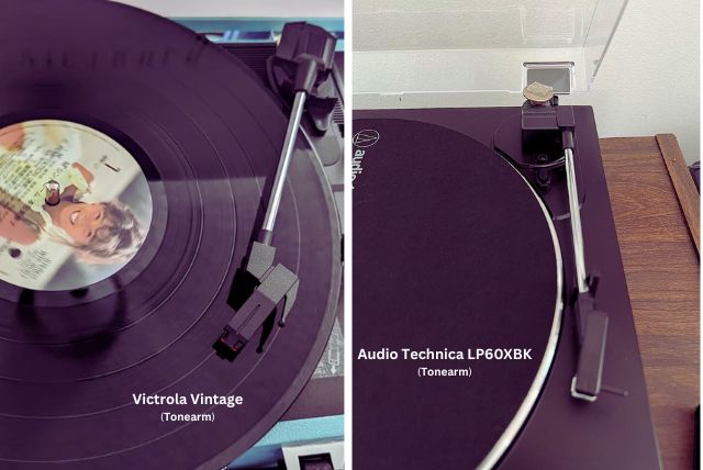 Comparison of tonearm