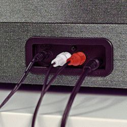 Connect to an external speaker using an RCA cable