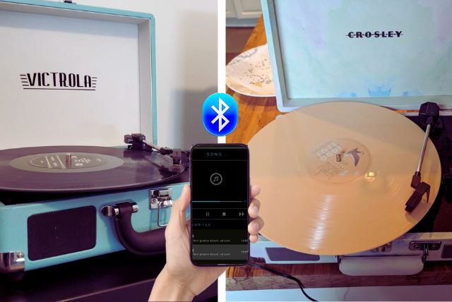 Option to use record players as a bluetooth speaker