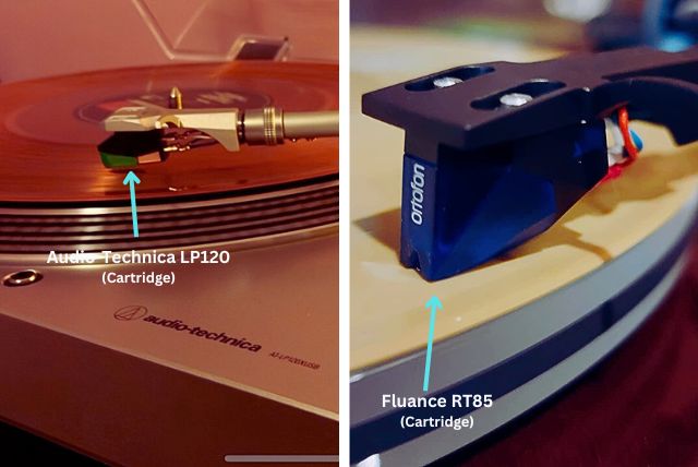 Cartridge types of both audio technica and fluance